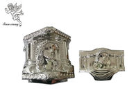 Gümüş Plastik Tabut Süsleme Sanatı, Bir Kasket İsa Modelinin Cenaze Süsleme Parçaları