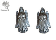 Gümüş kaplama tabut aksesuarları PP cenaze tabut süslemeleri melek modeli