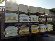 Altın Plastik Tabut Aksesuarları Amerikan Tarzı Cenaze Tabut Parçaları