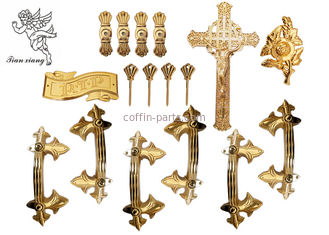 Funeral Decoration Casket Handles H9001 , Adult Coffins And Caskets Accessories
