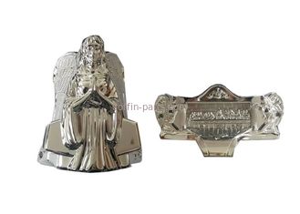 Silver Angel Coffin Parts Hardware Corner Decoration Plastic Material Matching Casket