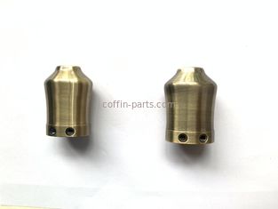 Wear Resistant Coffin Fittings / Casket Hardware Metal End Cup American Style