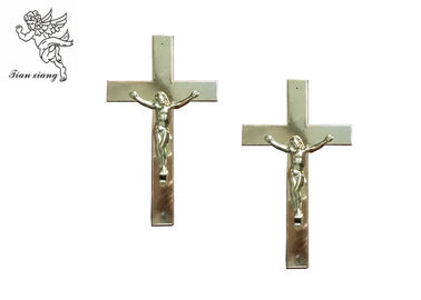 Plastik İsa Tabutu Haçlı Soluk Altın Ebat 24 × 14 Cm 200 Adet / Metn TX - Jesus 6 #