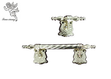 Metal Kasket Swing Saplı Çinko Alaşımlı Malzeme Güçlü Tabut Donanımı Avrupa Tarzı