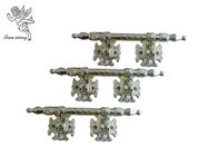 Güçlü Zamak Özelleştirilmiş Kaset Kulplar, Altın Metal Tabut Süs H9025
