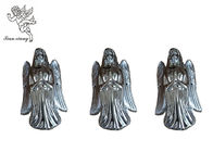 Gümüş kaplama tabut aksesuarları PP cenaze tabut süslemeleri melek modeli