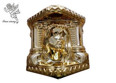 Funeral Christ Pattern Coffin Ornaments , Funeral Products PP Recycle Materials