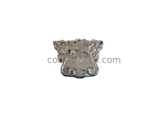 Polished Plating Casket Accessories , Ornamental Casket Hardware Wholesale Plastic Material
