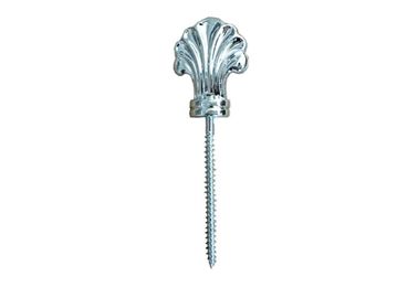 Silver Plastic And Metal Coffin Accessories , Funeral Casket Hardware Screw For Casket Lid