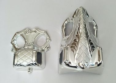 PP Plastic Material Casket Corners With Metal Tubes Funeral Decoration