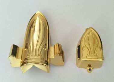 Religious Small Coffin Accessories , Honored Gold Coffin Corners