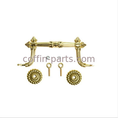 H9011 Europe Style Golden Plastic Outside Metal Casket Hardware
