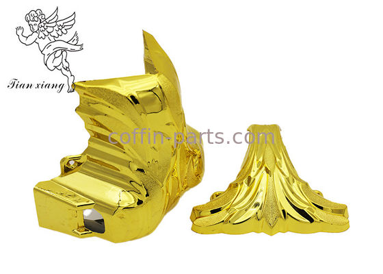 Cenaze cenaze süslemeleri için kare özel tabut köşeleri